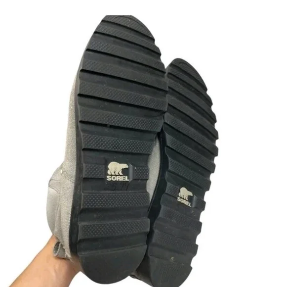 Sorel Madison Gray Suede Boots 5 - Picture 8 of 12